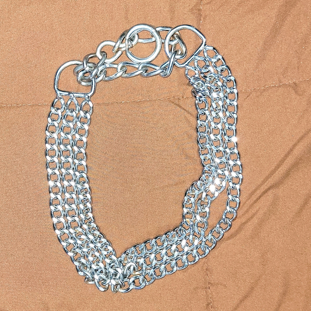 Chrome Dog collar